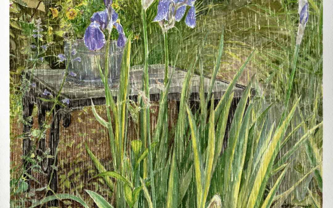 Afternoon Rain in the Garden